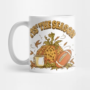 Autumn Game Day Football & Pumpkin Spice Mug